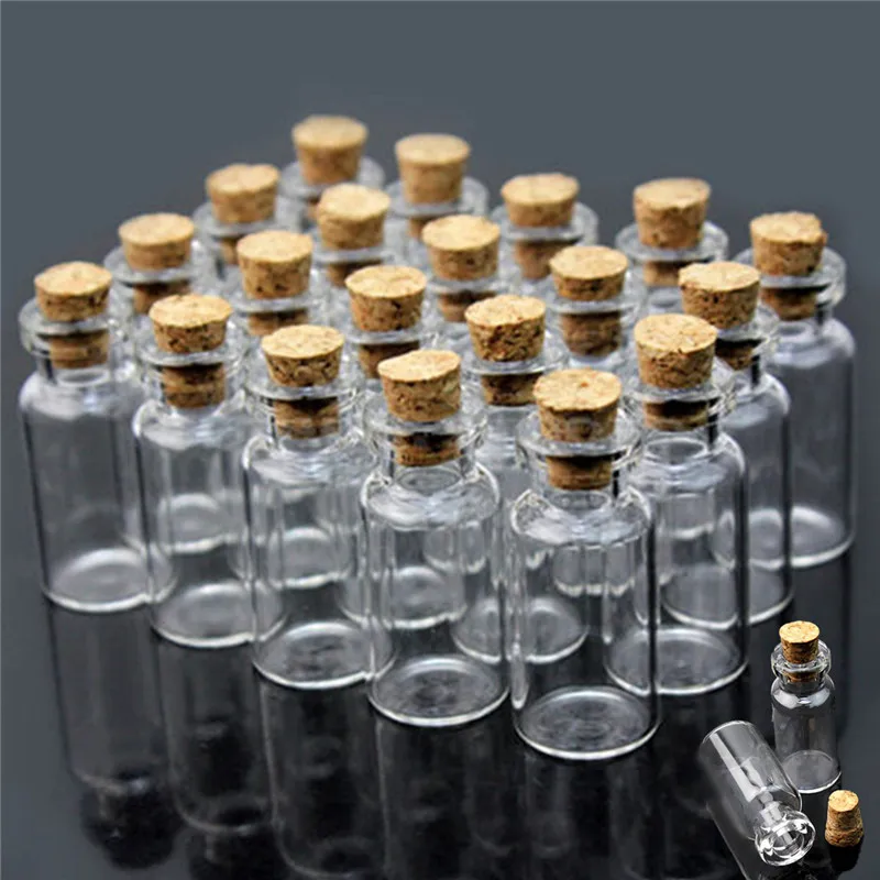 10pcs 0.5ml Tiny Small Cork Stopper Transparent Clear Empty Glass Wishing Bottle Storage Vial Decorative Glass Craft
10pcs 0.5ml Tiny Small Cork Stopper Transparent Clear Empty Glass Wishing Bottle Storage Vial Decorative Glass Craft
