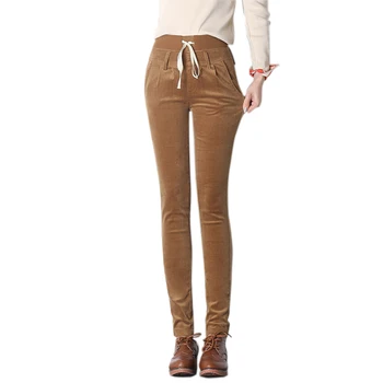 #1914 Autumn Winter Pantalon Mujer Corduroy Women Pants Harem Thicken Stretch Skinny Warm Winter Trousers Fashion Fleece Pants
#1914 Autumn Winter Pantalon Mujer Corduroy Women Pants Harem Thicken Stretch Skinny Warm Winter Trousers Fashion Fleece Pants