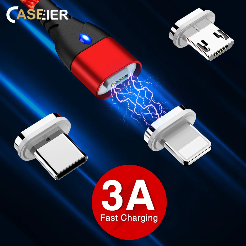 CASEIER Magnetic Charger Cable Fast Charging Cable USB type c Cables USB-C 1M 3A Adapter Micro USB For iPhone X XS MAX XR 6 6S 8
CASEIER Magnetic Charger Cable Fast Charging Cable USB type c Cables USB-C 1M 3A Adapter Micro USB For iPhone X XS MAX XR 6 6S 8