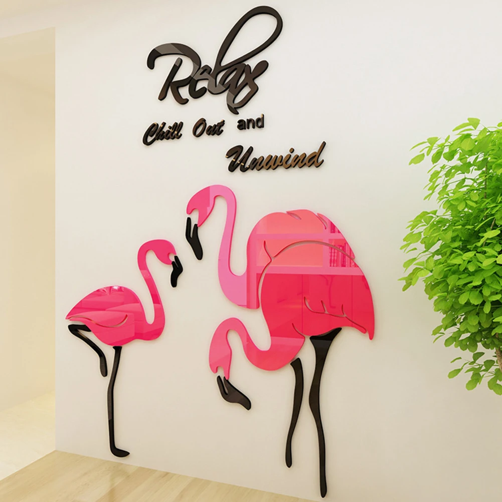 Flamingo 3D Wall Sticker Acrylic Wall Decor DIY Wall Decal Pegatinas Paredes Decoraci N Bedroom Decor Adesivo De Parede
Flamingo 3D Wall Sticker Acrylic Wall Decor DIY Wall Decal Pegatinas Paredes Decoraci N Bedroom Decor Adesivo De Parede