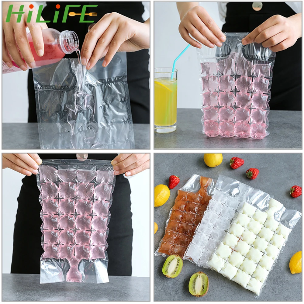 HILIFE Disposable Ice bag 10Pcs/Set Ice Cream Molds Kitchen Accessories Ice Cube Molds DIY For Juice Water Ice Cream Whisky
HILIFE Disposable Ice bag 10Pcs/Set Ice Cream Molds Kitchen Accessories Ice Cube Molds DIY For Juice Water Ice Cream Whisky