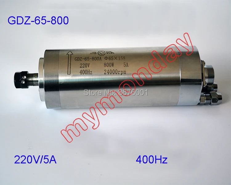 Free Shipping Hot Sale Water Cooling Spindle GDZ-65-800A 0.8Kw CNC 800W Spindle Motor Dia.65mm ER11 220V 5A
Free Shipping Hot Sale Water Cooling Spindle GDZ-65-800A 0.8Kw CNC 800W Spindle Motor Dia.65mm ER11 220V 5A