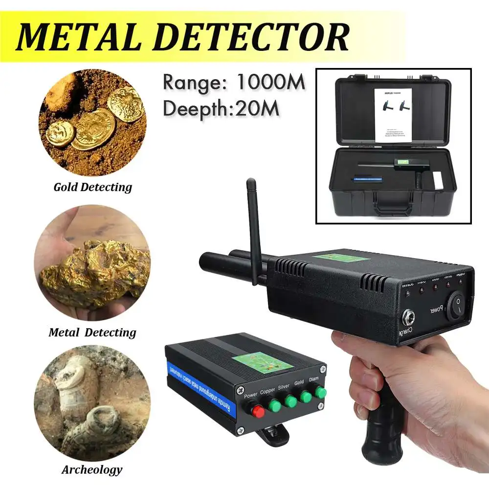 

Outdoor Updatd Underground AKS 3D Metal Detector Deepth Metal Detector for Adventure gold silver copper diamond Detector