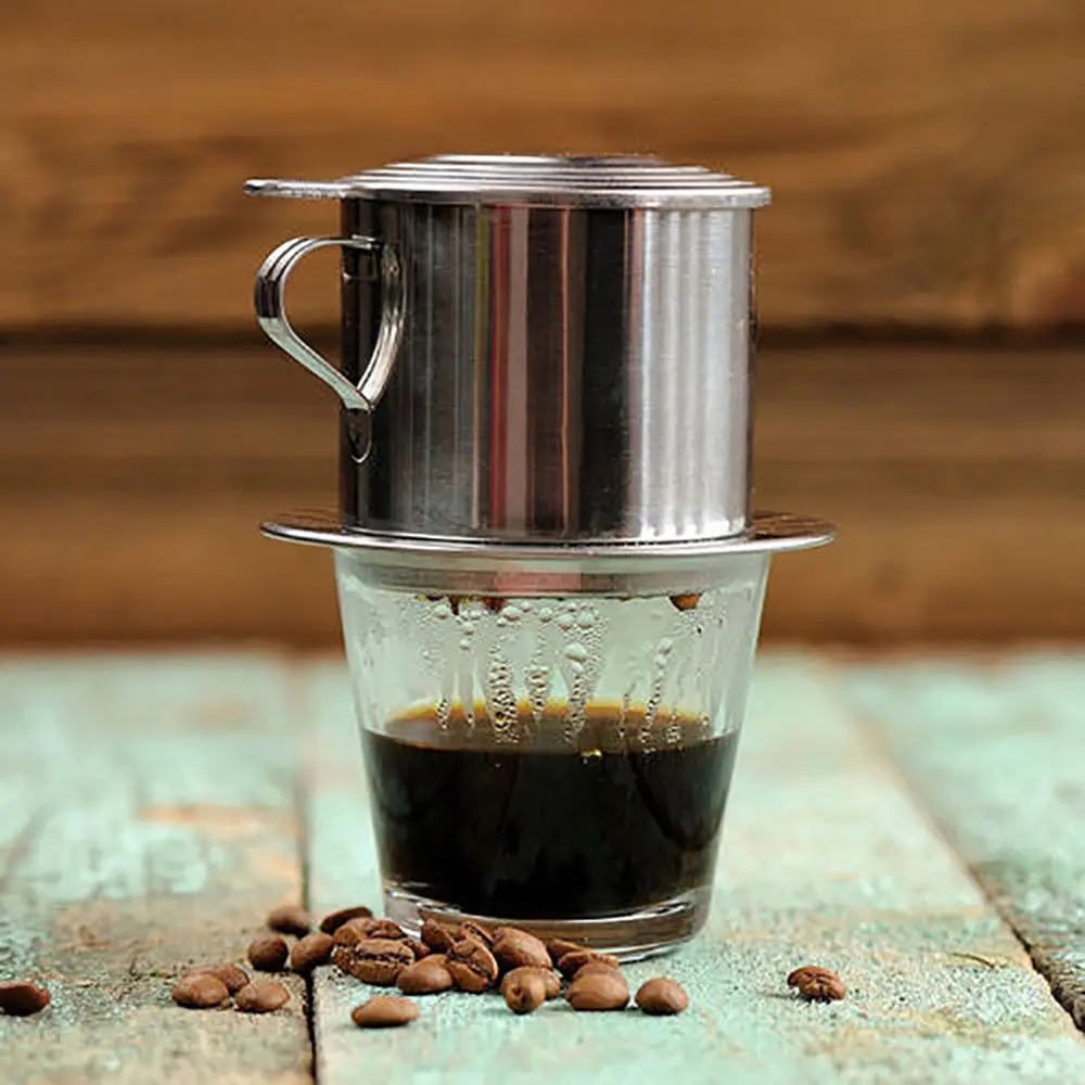 Portable Coffee Percolator Stainless Steel Vietnamese Coffee Pot Drip Filter Coffee Maker 50/100ml Cafe Kitchen Tools
Portable Coffee Percolator Stainless Steel Vietnamese Coffee Pot Drip Filter Coffee Maker 50/100ml Cafe Kitchen Tools
