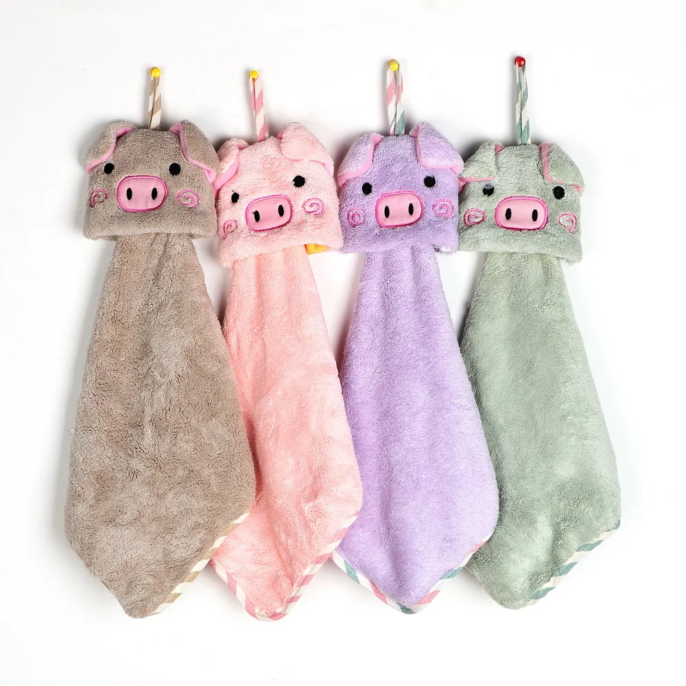 Cartoon Animal Towel Coral Fleece Pig Head Hand Towel Super Absorbent Cleaning Cloths Household Hand Towel
Cartoon Animal Towel Coral Fleece Pig Head Hand Towel Super Absorbent Cleaning Cloths Household Hand Towel