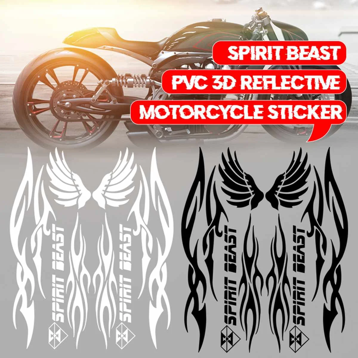 Reflective Motorcycle Stickers Fuel Tank Protector Decoration PVC 3D Motorbike Stickers Decals Waterproof Universal for Motors
Reflective Motorcycle Stickers Fuel Tank Protector Decoration PVC 3D Motorbike Stickers Decals Waterproof Universal for Motors