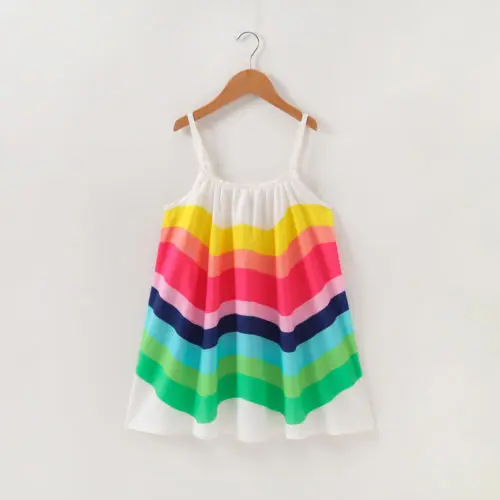 Kids Baby Girls Clothes Cotton Summer Rainbow Sling Dress Sleeveless Party Beach Dresses UK
Kids Baby Girls Clothes Cotton Summer Rainbow Sling Dress Sleeveless Party Beach Dresses UK