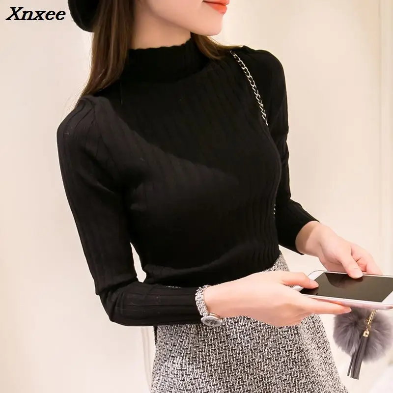 Xnxee 2018 Knitted Turtleneck Sweater New Fashion Autumn Winter Long Sweaters Tops Women's Casual Crochet Turtlenecks Xnxee
Xnxee 2018 Knitted Turtleneck Sweater New Fashion Autumn Winter Long Sweaters Tops Women's Casual Crochet Turtlenecks Xnxee