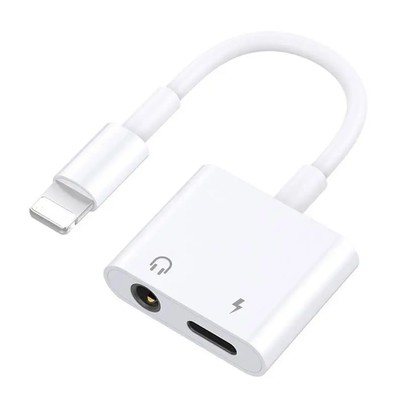 2 In 1 Earphone Charger Splitter Adapter for Apple IPhone X 10 7 8 9 Plus 3.5mm Headphone Charging 3.5 Jack Aux Cable Converter
2 In 1 Earphone Charger Splitter Adapter for Apple IPhone X 10 7 8 9 Plus 3.5mm Headphone Charging 3.5 Jack Aux Cable Converter