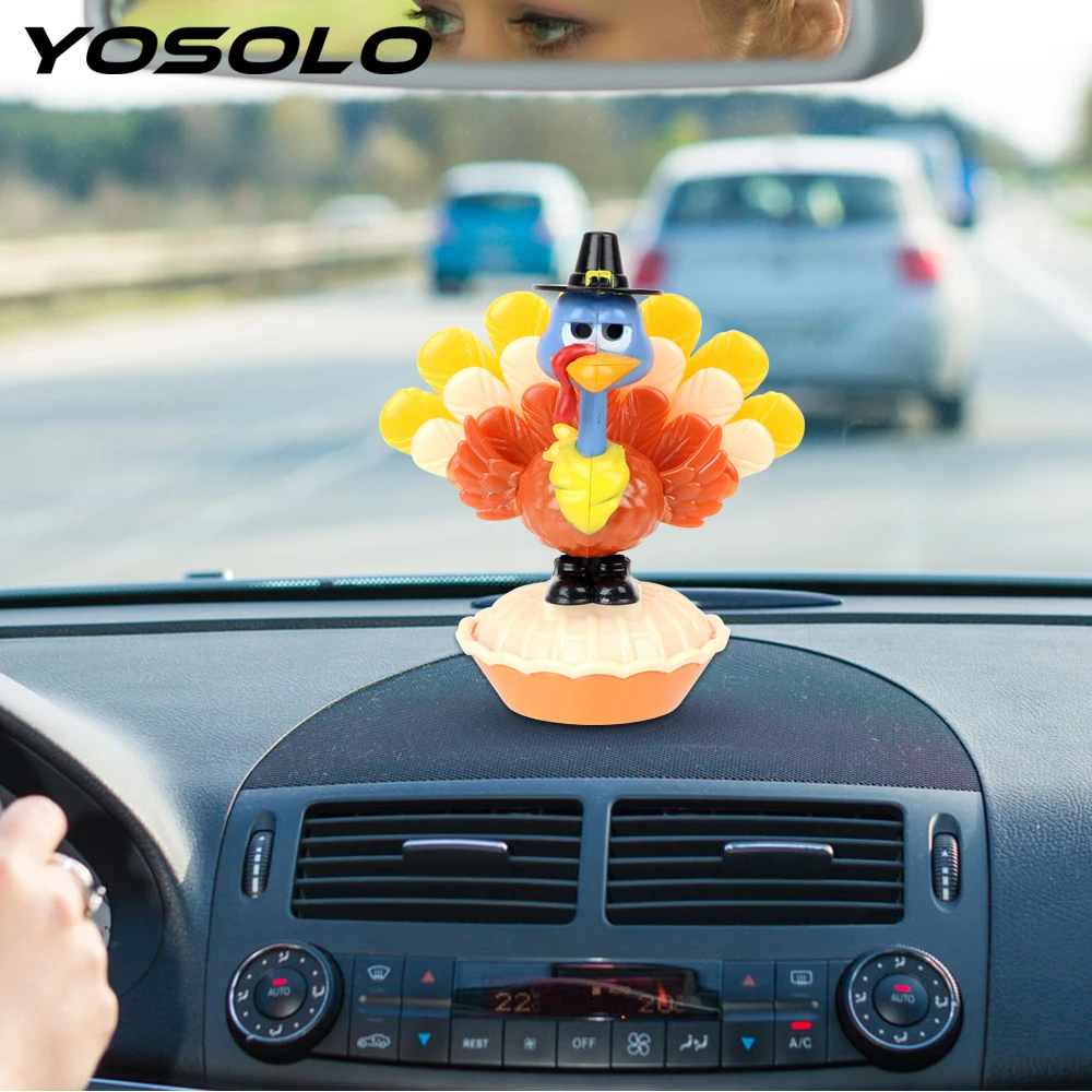 YOSOLO Turkey Shape Car Ornament Car Styling Swinging Dashboard Decoration Solar Powered Dancing Toy Auto Accessories
YOSOLO Turkey Shape Car Ornament Car Styling Swinging Dashboard Decoration Solar Powered Dancing Toy Auto Accessories