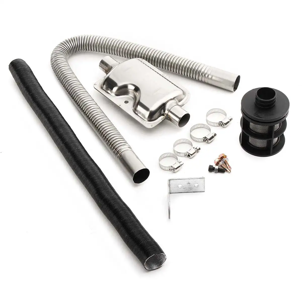 Diesel Parking Heater 24mm Exhaust Silencer 25mm Filter Exhaust Air Intake Pipe Hose Line for Eberspacher
Diesel Parking Heater 24mm Exhaust Silencer 25mm Filter Exhaust Air Intake Pipe Hose Line for Eberspacher