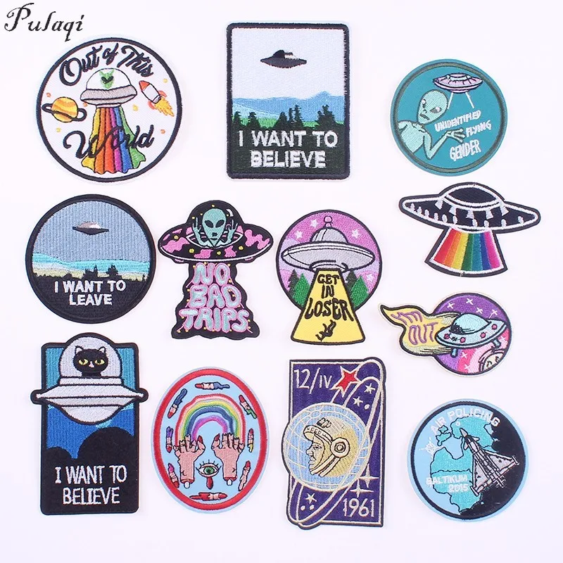 Pulaqi Ufo Children's Iron 3d Biker Patches For T - Shirt Clothing Patch Embroidered Badge Hat Alien Letters DIY Wholesale H
Pulaqi Ufo Children's Iron 3d Biker Patches For T - Shirt Clothing Patch Embroidered Badge Hat Alien Letters DIY Wholesale H
