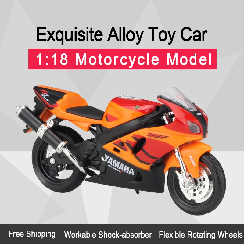 MAISTO 1:18 YAMAHA YZF-R7 Alloy Diecast Motorcycle Model Workable Shork-Absorber Toy For Children Gifts Toy Collection
MAISTO 1:18 YAMAHA YZF-R7 Alloy Diecast Motorcycle Model Workable Shork-Absorber Toy For Children Gifts Toy Collection