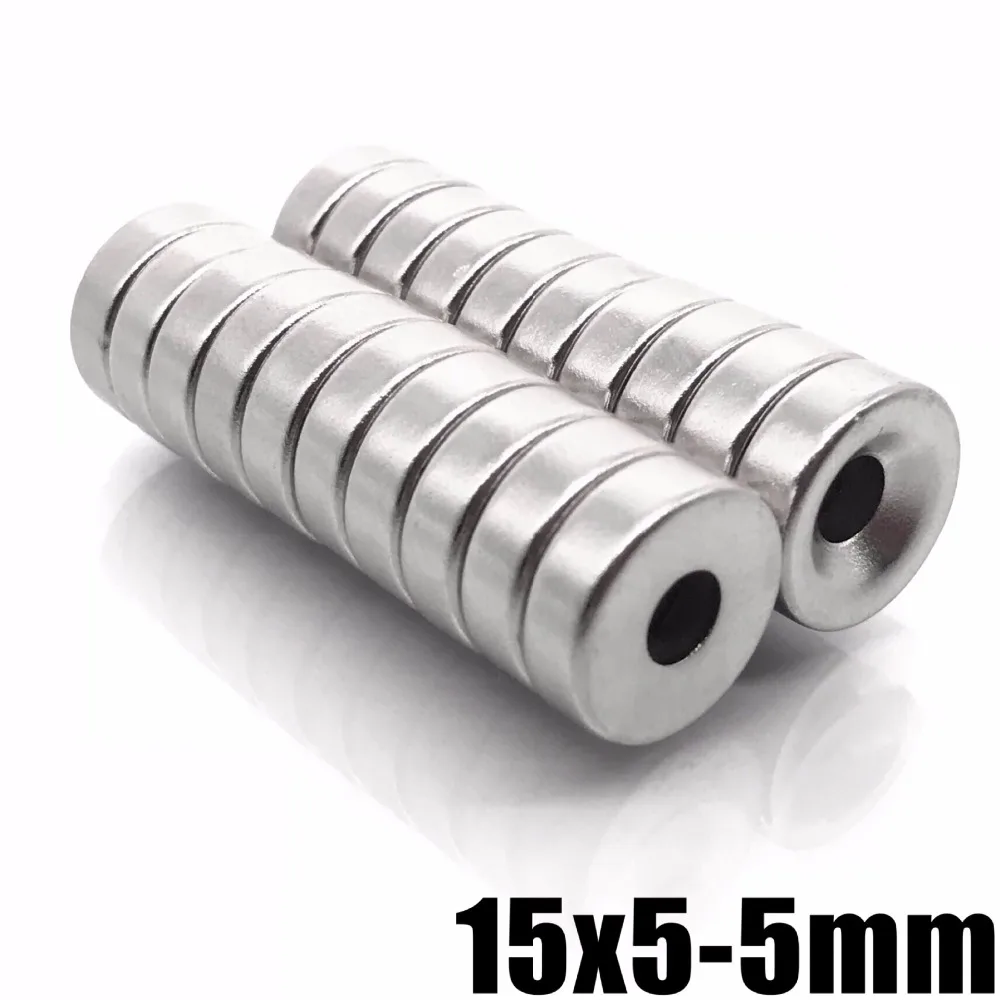 10PCS 15x5 Super Strong Round Neodymium Countersunk Ring Magnets 15 mm x 5 mm Hole: 5 mm Rare Earth N35 Neodymium 15*5
10PCS 15x5 Super Strong Round Neodymium Countersunk Ring Magnets 15 mm x 5 mm Hole: 5 mm Rare Earth N35 Neodymium 15*5