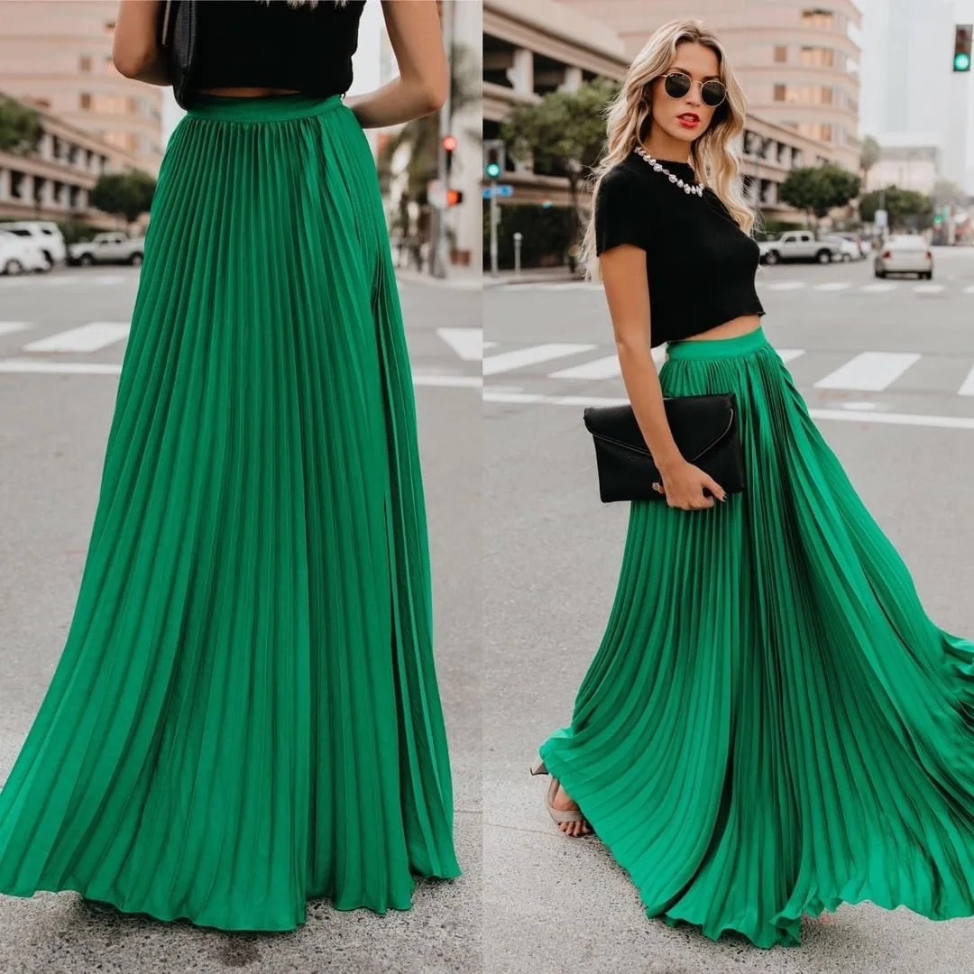 New High Waist Lumbar Maxi Pleated Vintage Longuette Korean Street Style Fashion Autumn Womens Clothing Long Skirts
New High Waist Lumbar Maxi Pleated Vintage Longuette Korean Street Style Fashion Autumn Womens Clothing Long Skirts