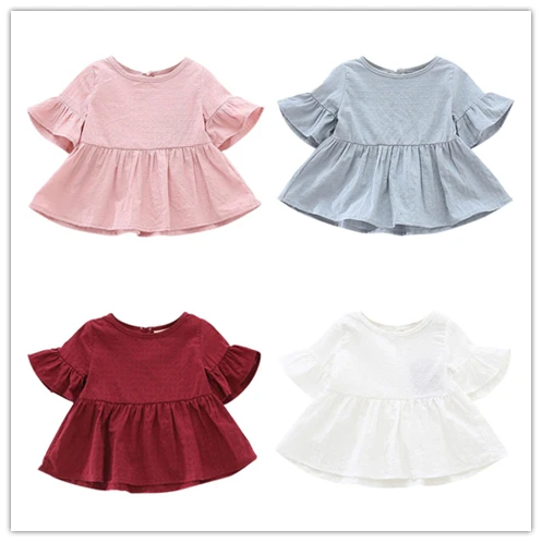 Summer Clothes Baby Shirt Cute Cotton Short-sleeved Lotus Leaf Blouses Girls Blouse Princess Tops Kids Girls Children Clothes
Summer Clothes Baby Shirt Cute Cotton Short-sleeved Lotus Leaf Blouses Girls Blouse Princess Tops Kids Girls Children Clothes