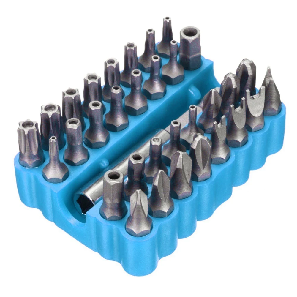 33 шт. Набор шестигранных звездочек CRV6150 Torx с магнитным держателем для любых сверл