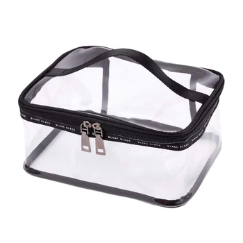 Portable Clear Makeup Bag Zipper Waterproof Transparent Travel Storage Pouch Cosmetic Toiletry Bag With Handle(2 Pack) Black
Portable Clear Makeup Bag Zipper Waterproof Transparent Travel Storage Pouch Cosmetic Toiletry Bag With Handle(2 Pack) Black