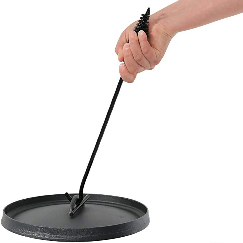 Dutch Oven Lid Lifter for Hot Cast Iron Pot Camping Hiking Cooking Fire T Bar Tool 43cm
Dutch Oven Lid Lifter for Hot Cast Iron Pot Camping Hiking Cooking Fire T Bar Tool 43cm