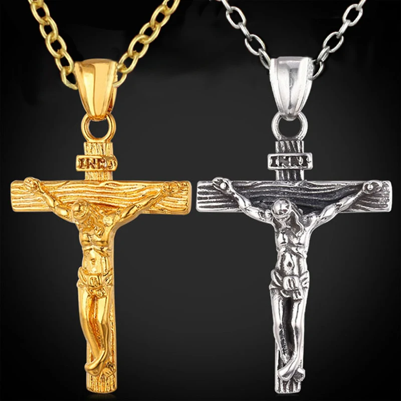 Cross Pendant Necklace Gothic Punk Gold Chain Cross Pendant Jewelry For Men New Crucifix Cross Jesus Necklace Hip Hop Jewelry
Cross Pendant Necklace Gothic Punk Gold Chain Cross Pendant Jewelry For Men New Crucifix Cross Jesus Necklace Hip Hop Jewelry