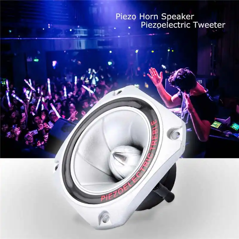 4 pcs/set Piezo horn Speaker Tweeter 55HZ-30KHZ Piezoelectric Head Driver Loudspeaker 100W Treble Built-in Buzzer Audio Speaker
4 pcs/set Piezo horn Speaker Tweeter 55HZ-30KHZ Piezoelectric Head Driver Loudspeaker 100W Treble Built-in Buzzer Audio Speaker