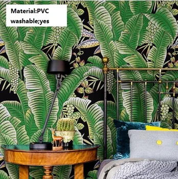 Thickened Modern Pvc Waterproof Southeast Asian Green Banana Leaves Wallpaper 3d Mural Washable Spa Wallpaper For Walls 3 D
Thickened Modern Pvc Waterproof Southeast Asian Green Banana Leaves Wallpaper 3d Mural Washable Spa Wallpaper For Walls 3 D