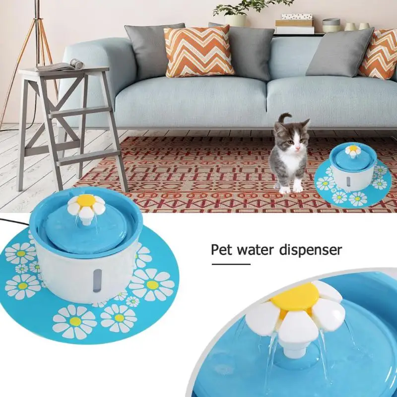 1.6L Automatic Dog Cat Electric Mute Water Fountain Pet Bowl Drinking Water Feeding Dispenser Filter with Mat Pet Supplies
1.6L Automatic Dog Cat Electric Mute Water Fountain Pet Bowl Drinking Water Feeding Dispenser Filter with Mat Pet Supplies