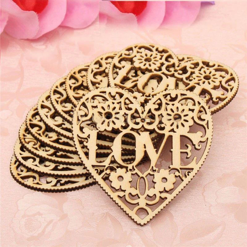 10pcs Wood Chip Ornaments DIY Wooden Craft Shapes Hearts Cardmaking Scrapbooking Wood Embellishments Crafts
10pcs Wood Chip Ornaments DIY Wooden Craft Shapes Hearts Cardmaking Scrapbooking Wood Embellishments Crafts