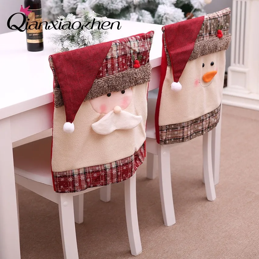 Qianxiaozhen Chair Back Cover Christmas Dinner Festival Decor Christmas Table Decorations For Home
Qianxiaozhen Chair Back Cover Christmas Dinner Festival Decor Christmas Table Decorations For Home