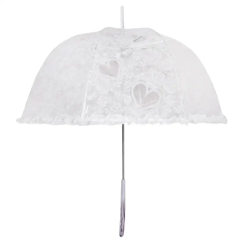 Transparent Lace PVC Umbrella with Exquisite Long Umbrella Cap and Semi-Automatic Spring Shock Absorption Design
Transparent Lace PVC Umbrella with Exquisite Long Umbrella Cap and Semi-Automatic Spring Shock Absorption Design