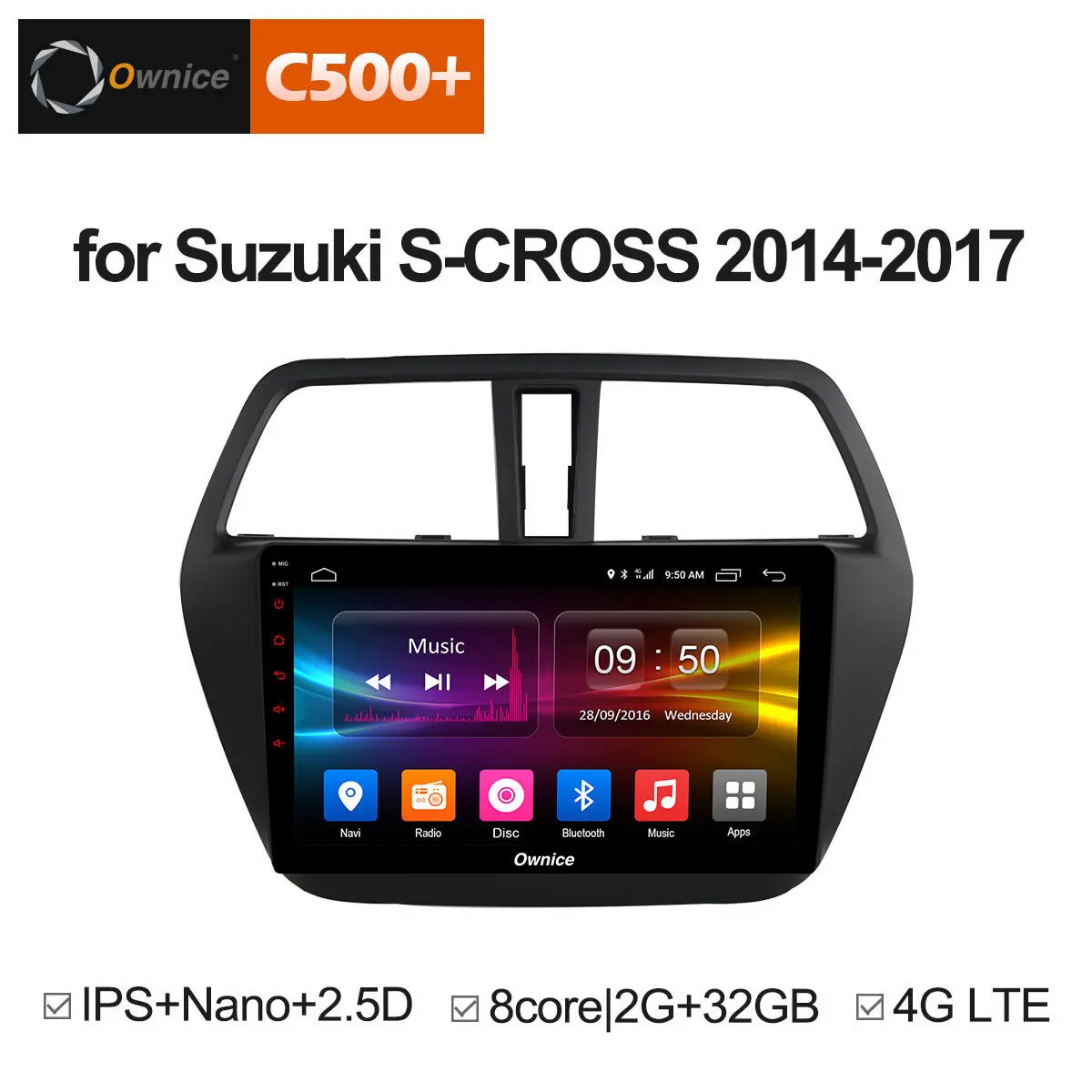 Ownice C500+ G10 9 inch Android 8.1 Car radio for Suzuki S-CROSS 2014 - 2017 GPS navigation multimedia player Support 4G SIM
Ownice C500+ G10 9 inch Android 8.1 Car radio for Suzuki S-CROSS 2014 - 2017 GPS navigation multimedia player Support 4G SIM