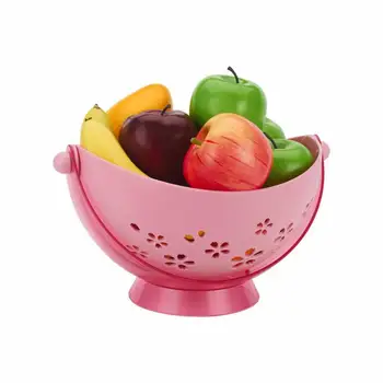 4Color Kitchen Double-Layer Drain Basket High Quality Innovative Plastic Dishwashing Fruit Basket Round Lid Snacks Storage
4Color Kitchen Double-Layer Drain Basket High Quality Innovative Plastic Dishwashing Fruit Basket Round Lid Snacks Storage