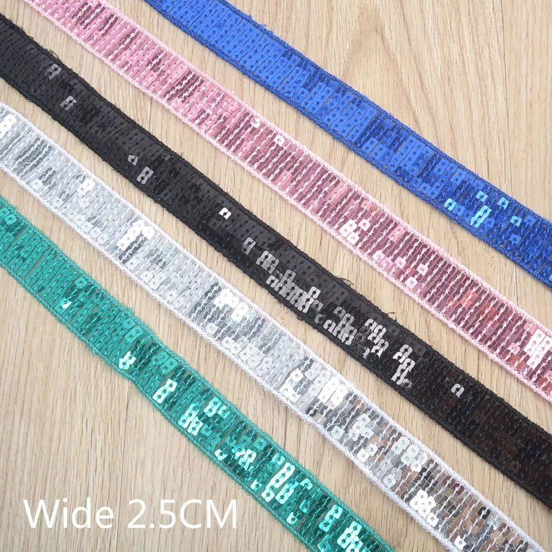 Wide 2.5CM Luxury Sequins Lace Fabric Ribbon Garment Dress Collar Cloth Appliques Edge DIY Handmade Crafts Sewing Accessories
Wide 2.5CM Luxury Sequins Lace Fabric Ribbon Garment Dress Collar Cloth Appliques Edge DIY Handmade Crafts Sewing Accessories