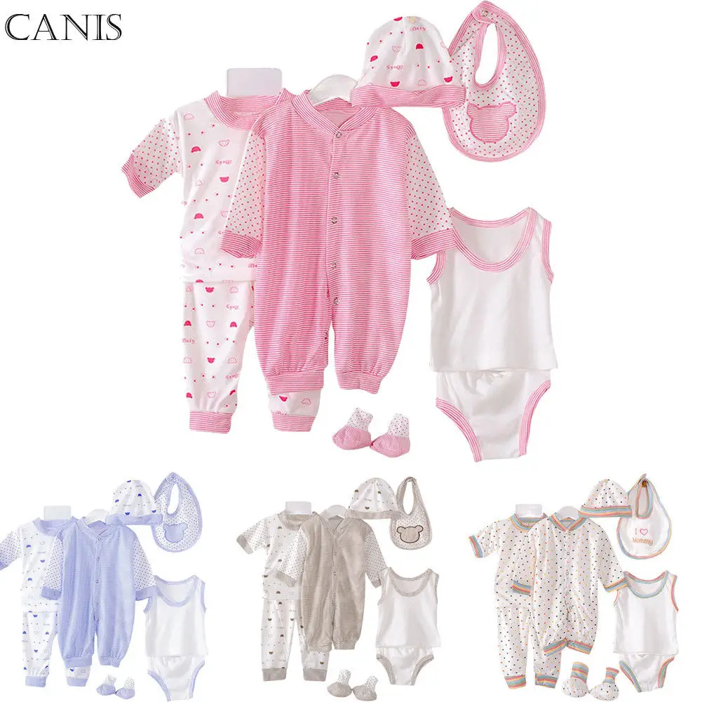 8Pcs Unisex 0-3Months Baby Boys Girls Clothes Set Cotton Stripe Romper T-shirt Hat Socks Bib Long Pants Shorts Clothes Set
8Pcs Unisex 0-3Months Baby Boys Girls Clothes Set Cotton Stripe Romper T-shirt Hat Socks Bib Long Pants Shorts Clothes Set
