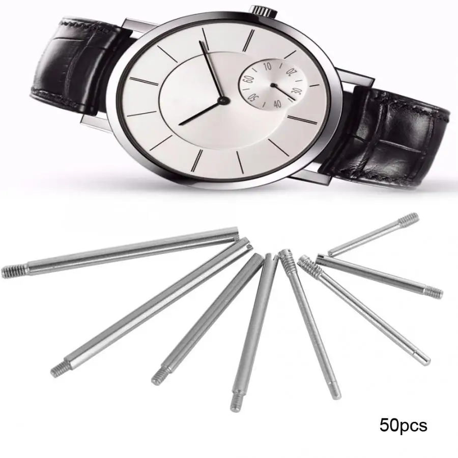 Professional 50PCS Watch Screw Tube Rod Watch Bracelet Strap Repairing Accessory Screw tool Watch Repair Tool for Watchmaker
Professional 50PCS Watch Screw Tube Rod Watch Bracelet Strap Repairing Accessory Screw tool Watch Repair Tool for Watchmaker