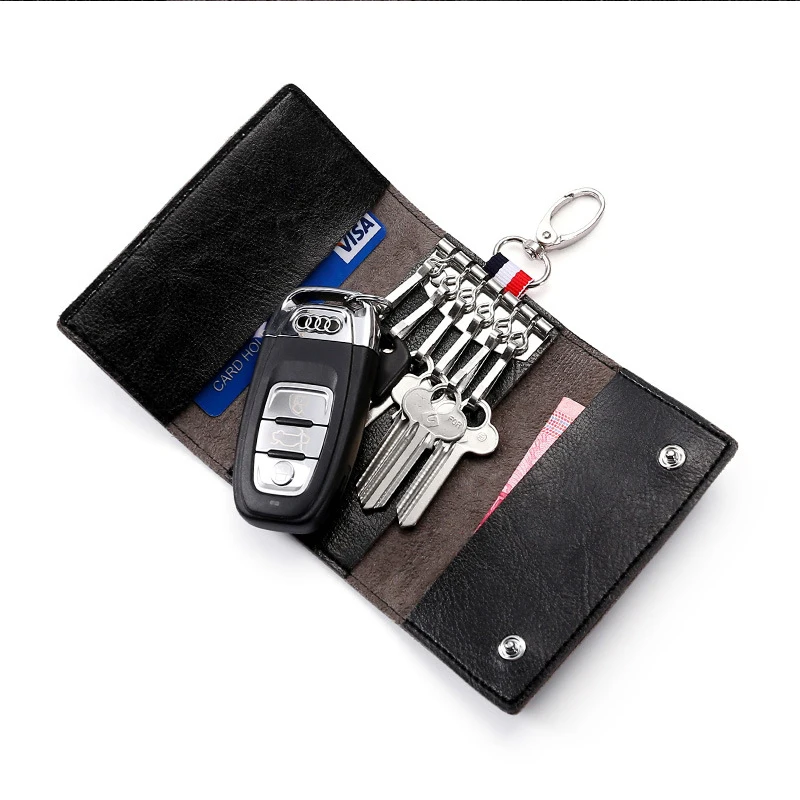 Fashion Genuine Leather Keychain Men Women Key Holder Wallets Pouch Cow Car Key Bag Wallet Key Case Mini Card Bag
Fashion Genuine Leather Keychain Men Women Key Holder Wallets Pouch Cow Car Key Bag Wallet Key Case Mini Card Bag