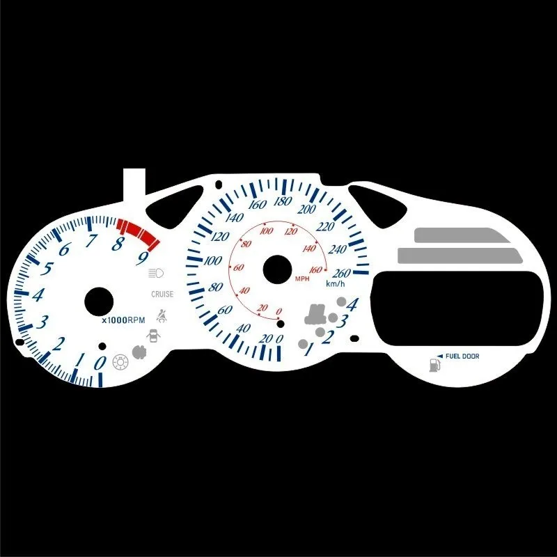 DASH Group buy gathering US$30 EL glow gauge White panel reverse Blue light for Celica GTS 2000 2005 260 km 9000 RPM
DASH Group buy gathering US$30 EL glow gauge White panel reverse Blue light for Celica GTS 2000 2005 260 km 9000 RPM