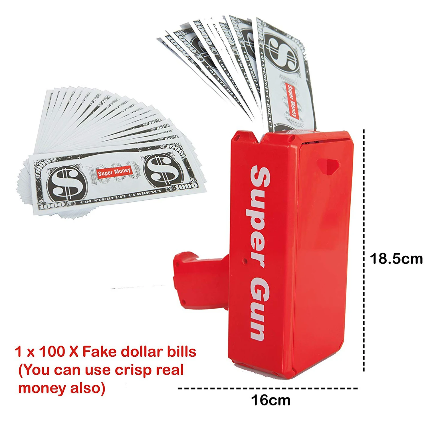 Money Gun Rain Cash Party - Make It Rain Fake Money Machine Launch Gun Toy Gift, Party Game, Fake Money Cannon
Money Gun Rain Cash Party - Make It Rain Fake Money Machine Launch Gun Toy Gift, Party Game, Fake Money Cannon