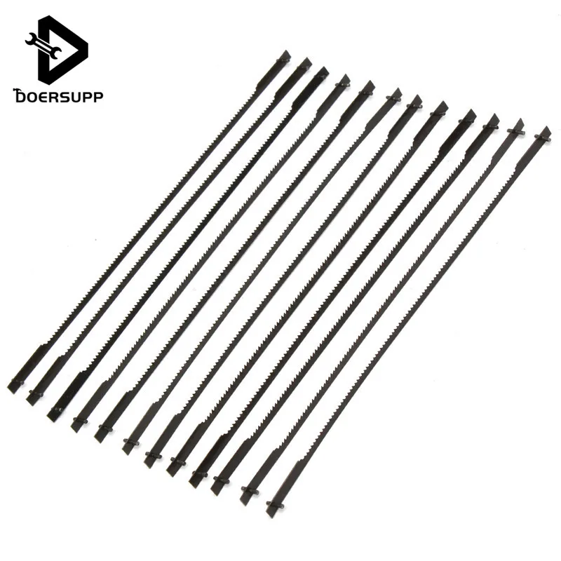12Pcs/set 127mm Teeth Scroll Saw Blade for Cutting Wood Woodworking Power Tool Accessories Black
12Pcs/set 127mm Teeth Scroll Saw Blade for Cutting Wood Woodworking Power Tool Accessories Black