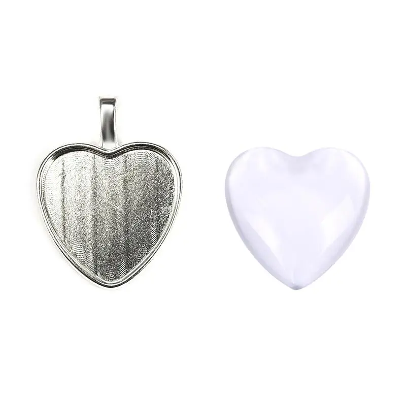 20Sets 25mm Heart Pendant Glass Cabochon Clear Base Setting Bezel Blank Silver Plated Necklace Diy Jewelry Making Accessories
20Sets 25mm Heart Pendant Glass Cabochon Clear Base Setting Bezel Blank Silver Plated Necklace Diy Jewelry Making Accessories