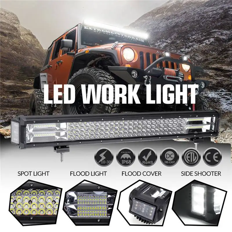 22.5 inch 492W Triple-row 12/24V 164 LED Work Light Long Bar Spot Light Flood Combo For Off-road SUV Truck Car Day Light
22.5 inch 492W Triple-row 12/24V 164 LED Work Light Long Bar Spot Light Flood Combo For Off-road SUV Truck Car Day Light