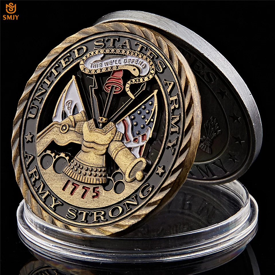 1775 американская армия ВВС военная пустая бронзовая коллекция монет|Безвалютные