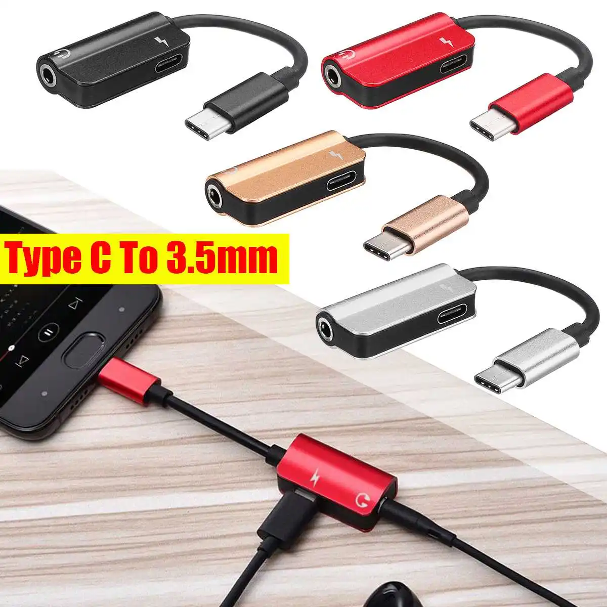 Mini 12cm 2 in 1 USB-C Type C Digital To 3.5mm Earphone Cable Adapter Portable Audio Aux Headphone Charging Jack Cable Adapter
Mini 12cm 2 in 1 USB-C Type C Digital To 3.5mm Earphone Cable Adapter Portable Audio Aux Headphone Charging Jack Cable Adapter