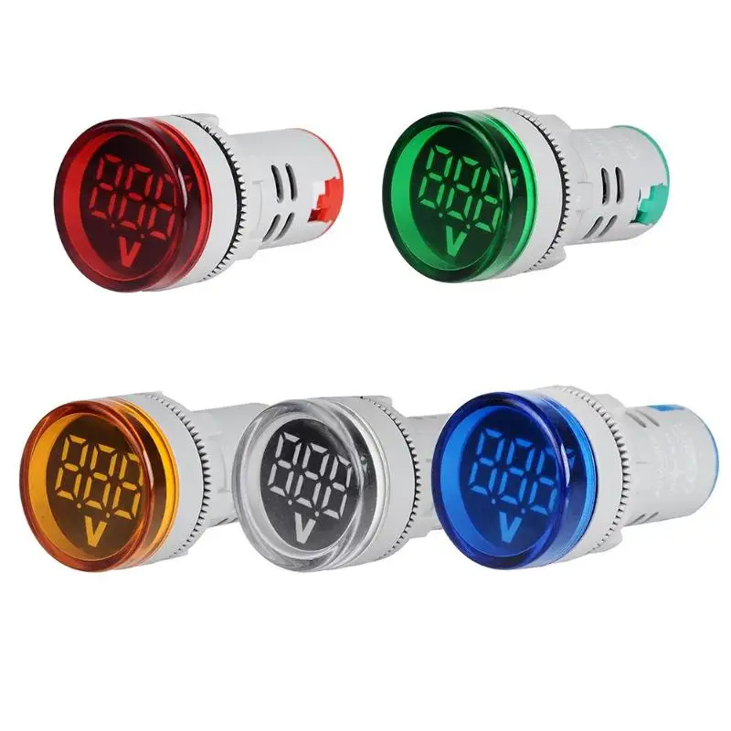 LED Digital Display Voltage Meter Ampermeter 220V AC Round Current Monitor Indicator Signal Light Ammeter Tester Measuring 22mm
LED Digital Display Voltage Meter Ampermeter 220V AC Round Current Monitor Indicator Signal Light Ammeter Tester Measuring 22mm