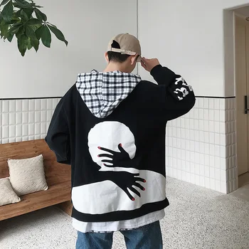 2019 Men's Grey/black Coats Pullover Printing Hoodies High-quality Cotton Clothing Round Collar Oversized Sweatshirt M-2XL
2019 Men's Grey/black Coats Pullover Printing Hoodies High-quality Cotton Clothing Round Collar Oversized Sweatshirt M-2XL