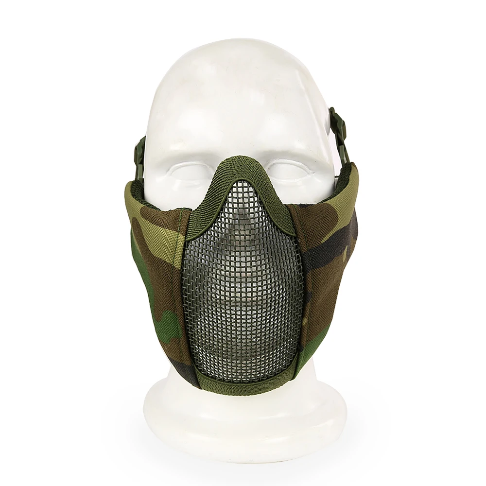 Tactical Half Face Mask Steel Mesh Mask For Outdoor Hunting Protection Foldable Half Face Mask Protective Training Gaming Mask
Tactical Half Face Mask Steel Mesh Mask For Outdoor Hunting Protection Foldable Half Face Mask Protective Training Gaming Mask