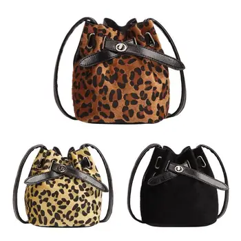 Vintage Leopard Mini Bucket Bag 2018 Women's Fashion Drawstring Messenger Bag Female Shoulder Handbag Girls Small Bolso Mujer
Vintage Leopard Mini Bucket Bag 2018 Women's Fashion Drawstring Messenger Bag Female Shoulder Handbag Girls Small Bolso Mujer