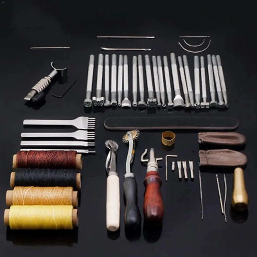 45PCS/Set DIY Leather Tools Set Hand Sewing Set Engraving Leather Art Tools Durable Practical Sewing Accessories Quick Delivery
45PCS/Set DIY Leather Tools Set Hand Sewing Set Engraving Leather Art Tools Durable Practical Sewing Accessories Quick Delivery