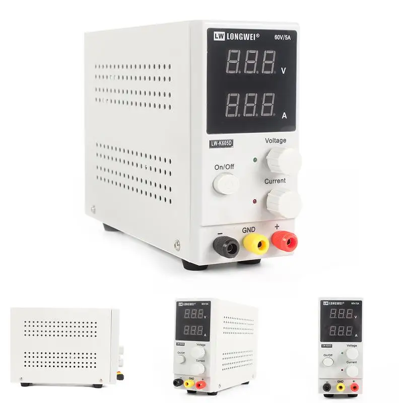 DC Power Supply LW-K605D 60V 5A Mini Digital Display Adjustable Laboratory Integrated Circuit Regulated Switching Power Supply
DC Power Supply LW-K605D 60V 5A Mini Digital Display Adjustable Laboratory Integrated Circuit Regulated Switching Power Supply