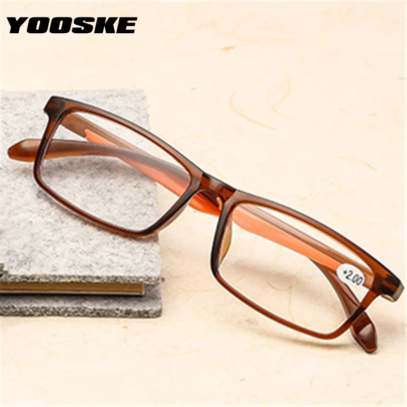 

YOOSKE TR90 Reading Glasses Women Anti-Fatigue Anti-Radiation Men Diopter Presbyopic Eyeglasses +1.0 1.5 2.0 2.5 3.0 3.5 4.0